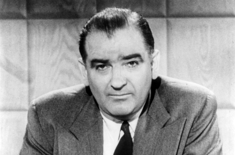 Senator Joseph McCarthy, namesake of McCarthyism. Credit: United Press Library of Congress