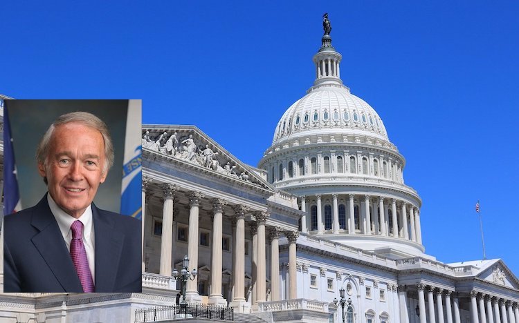 Senator Edward Markey picture over US Congress building. Source: markey.senate.gov